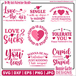 Be My Anti Valentine SVG/Clip Art Bundle